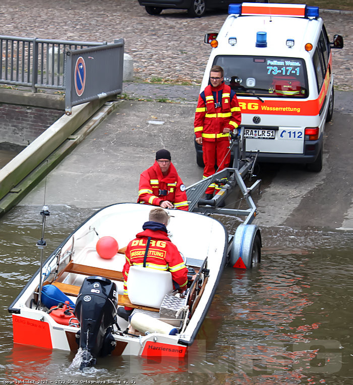 Rettungsboot Trailern